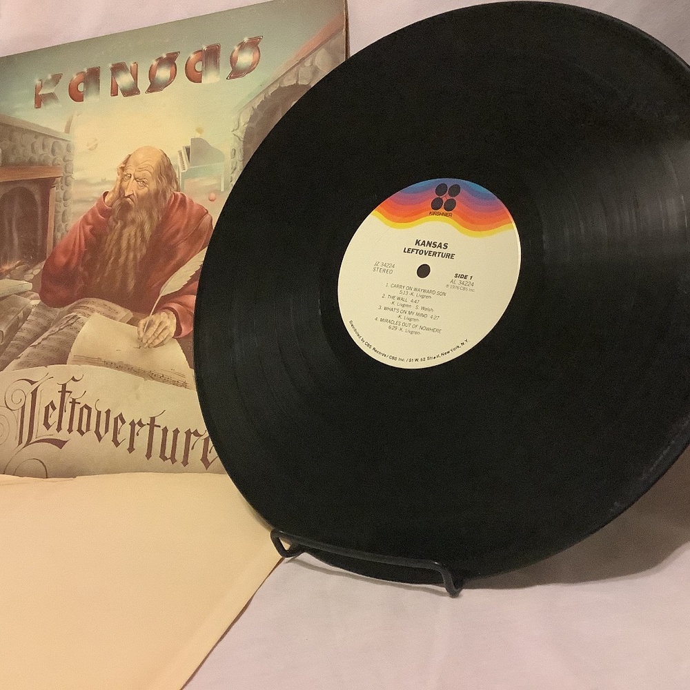 Kansas-Leftoverture 1976 Vinyl CBS Records 34224 + sleeve